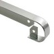 Unión para encimera redondeada plata mate 2R 30mm