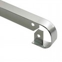 Unión para encimera redondeada plata mate 2R 30mm
