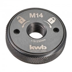 Tuerca de fijación rápida M14 115-125mm para amoladora KWB