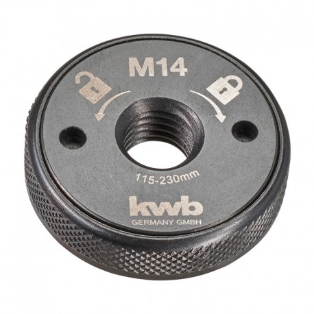 Tuerca de fijación rápida M14 115-125mm para amoladora KWB