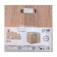 Caja de almacenamiento de madera natural 31x31x31cm