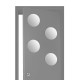 Espejo de pared redondo adhesivo 20cm 4uds.