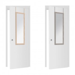 Espejo de puerta de madera 35x109cm