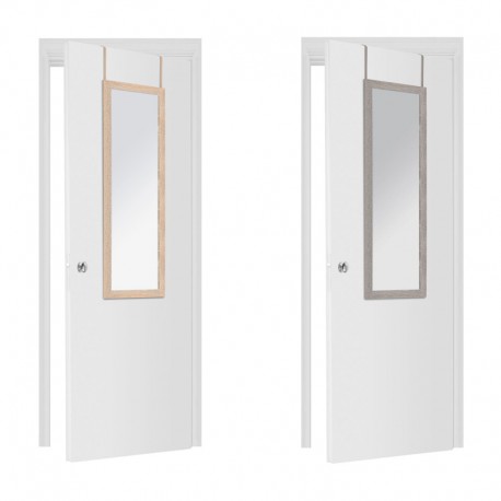 Espejo de puerta de madera 35x109cm