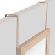 Espejo de puerta de madera 35x109cm