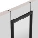 Espejo de puerta de PVC negro/marrón/blanco 35x125cm