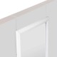 Espejo de puerta de PVC negro/marrón/blanco 35x125cm
