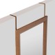 Espejo de puerta de PVC negro/marrón/blanco 35x125cm