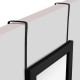 Espejo de puerta de poliestireno negro/plata/blanco 36x110cm