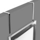Espejo de puerta de poliestireno negro/plata/blanco 36x110cm
