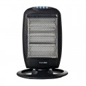 Calefactor halógeno oscilante negro 1200W Paraíso