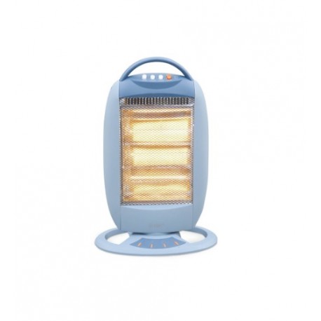 Calefactor de infrarrojos giratorio oscilante blanco 1200W