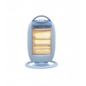 Calefactor de infrarrojos giratorio oscilante blanco 1200W