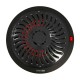 Brasero eléctrico halógeno de acero inoxidable 900W Nova