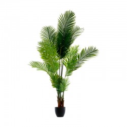 Palmera artificial decorativa en maceta negra