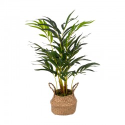 Planta palmera artificial en maceta natural 50x80cm