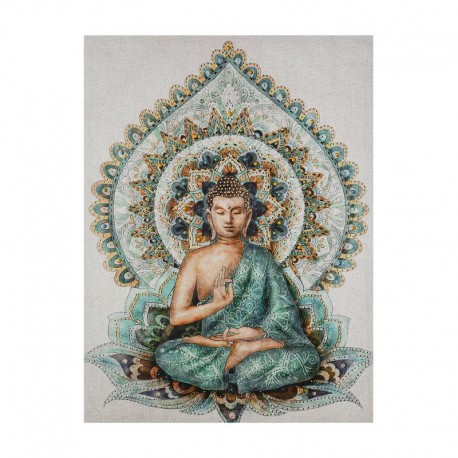 Cuadro decorativo de lienzo impreso de Buda 58x78cm