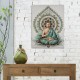 Cuadro decorativo de lienzo impreso de Buda 58x78cm