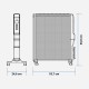 Radiador de mica con wifi blanco 2000W Formosa
