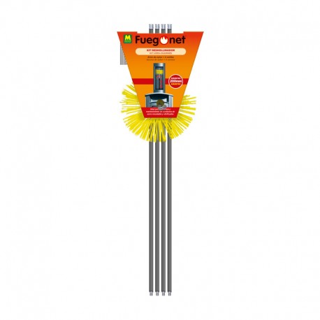 Kit deshollinador de nylon 200mm 5,6m Fuegonet Massó
