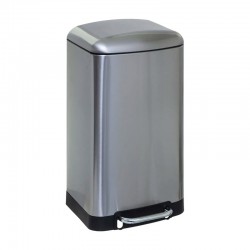 Cubo de basura de metal inoxidable con pedal 30L