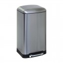 Cubo de basura de metal inoxidable con pedal 30L