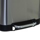 Cubo de basura de metal inoxidable con pedal 30L