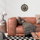 Reloj de pared con péndulo mecánico de plástico ABS/polipropileno/cristal 1xAA/LR6 27x5cm