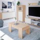 Aparador de 3 puertas de melamina roble canadian/blanco artik Relax Plus