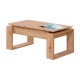 Mesa de centro elevable de melamina roble Nodi
