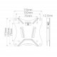 Soporte de TV fijo para pared pantallas LCD 13-27 pulgadas 25kg
