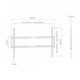 Soporte de TV fijo para pared pantallas LCD 37-70 pulgadas 35kg