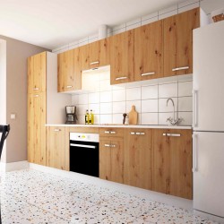 Cocina en kit Meka roble albar 300cm