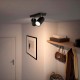 Regleta de 2 focos negra GU10 5,5W Kosipo Philips