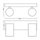 Regleta de 2 focos negra GU10 5,5W Kosipo Philips