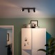 Regleta de 3 focos negra GU10 5,5W Kosipo Philips