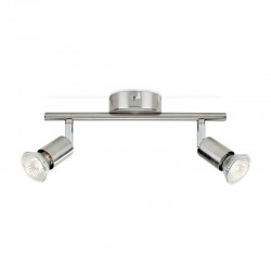 Regleta de 2 focos cromo GU10 50W Limbali Philips