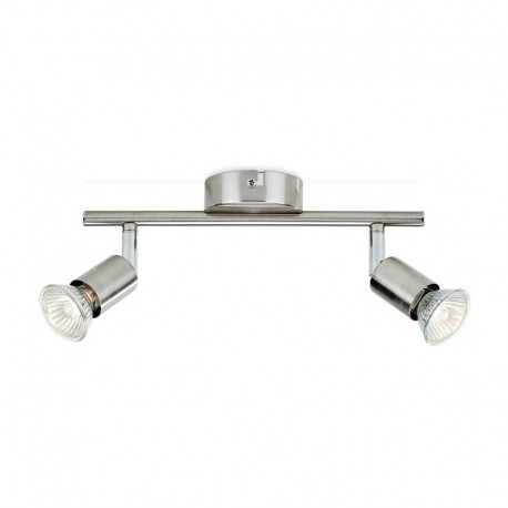 Regleta de 2 focos cromo GU10 50W Limbali Philips