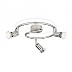 Plafón de 3 focos cromo GU10 50W Limbali Philips