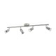 Regleta de 4 focos cromo GU10 50W Limbali Philips