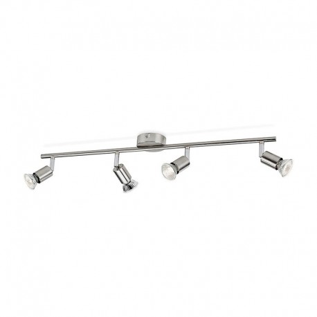 Regleta de 4 focos cromo GU10 50W Limbali Philips