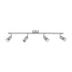 Regleta de 4 focos cromo GU10 50W Limbali Philips