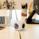Base multiple cubo de 3 tomas schuko + 3 tomas USB + carga inalámbrica