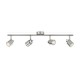 Regleta de 4 focos cromo GU10 35W Meranti Philips