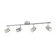 Regleta de 4 focos cromo GU10 35W Meranti Philips
