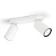 Regleta de 2 focos blanca GU10 5,5W Pongee Philips