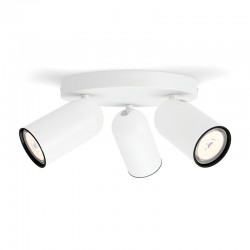 Plafón de 3 focos blanco GU10 5,5W Pongee Philips