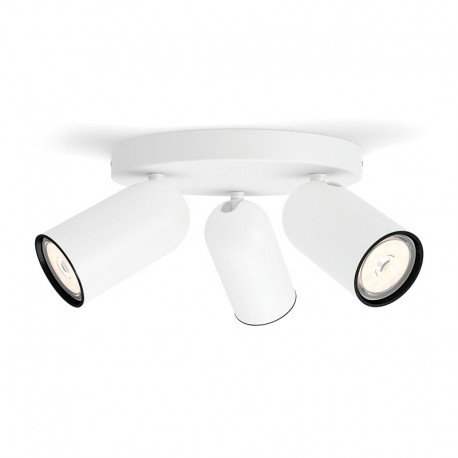 Plafón de 3 focos blanco GU10 5,5W Pongee Philips