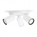 Plafón de 3 focos blanco GU10 5,5W Pongee Philips