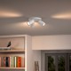 Plafón de 3 focos blanco GU10 5,5W Pongee Philips